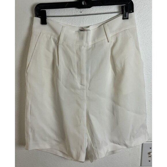 LITA BY CIARA SPARK SHORT IN VISCOSE CREPE IN White WOMEN’S SIZE 8 New - Picture 13 of 13